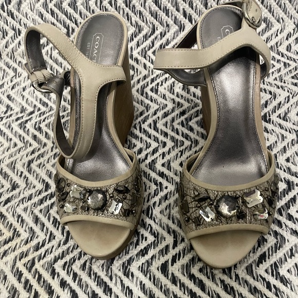 Coach leather Wedges - Picture 4 of 7